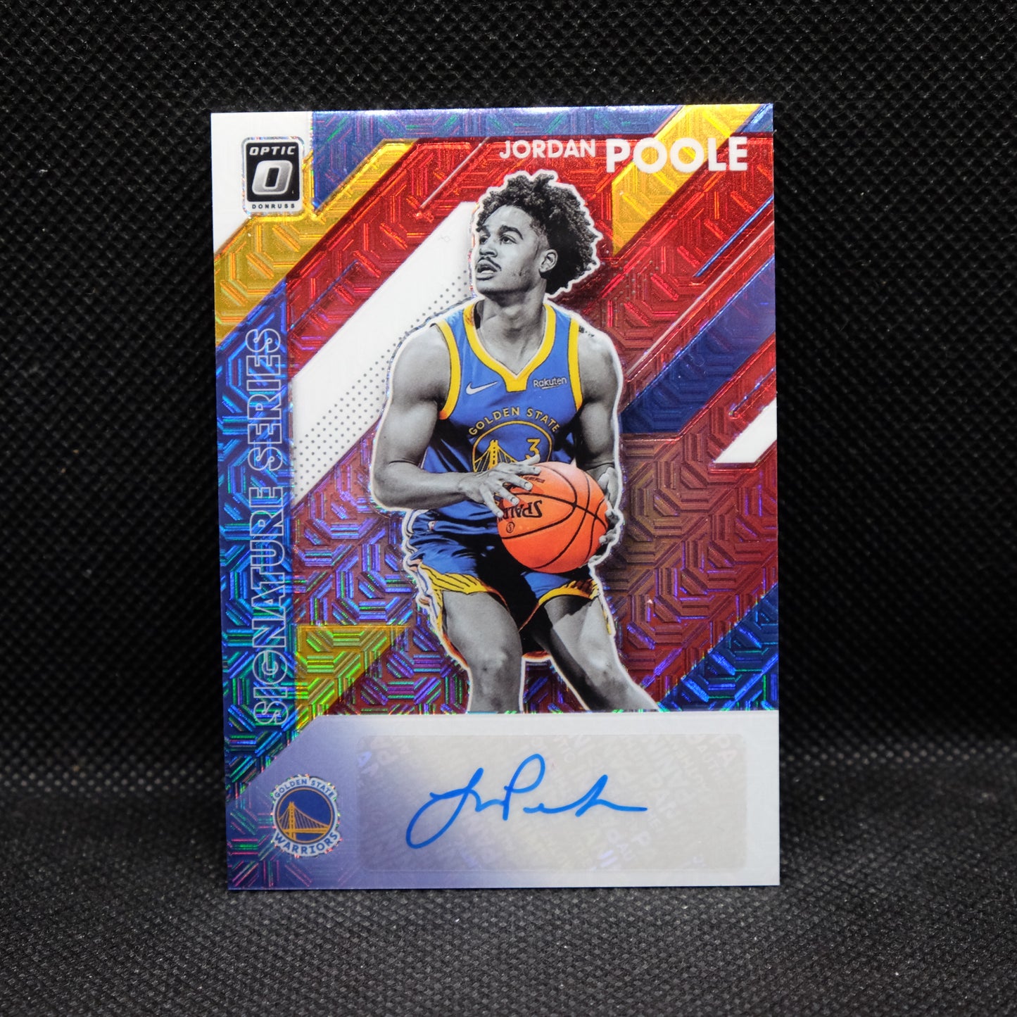 2019-20 Jordan Poole Donruss Optic Signature Series SS-JPL Rookie Autograph
