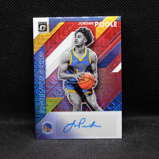 2019-20 Jordan Poole Donruss Optic Signature Series SS-JPL Rookie Autograph