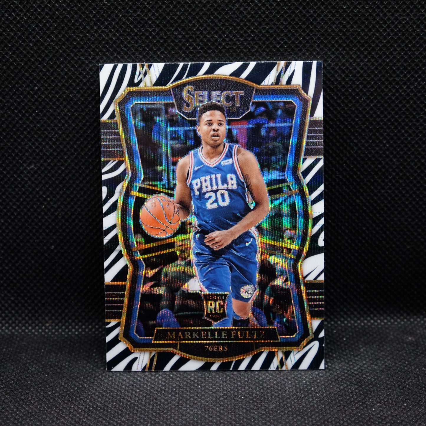 2017-18 Markelle Fultz Select #196 Zebra Prizm SSP Rookie Card