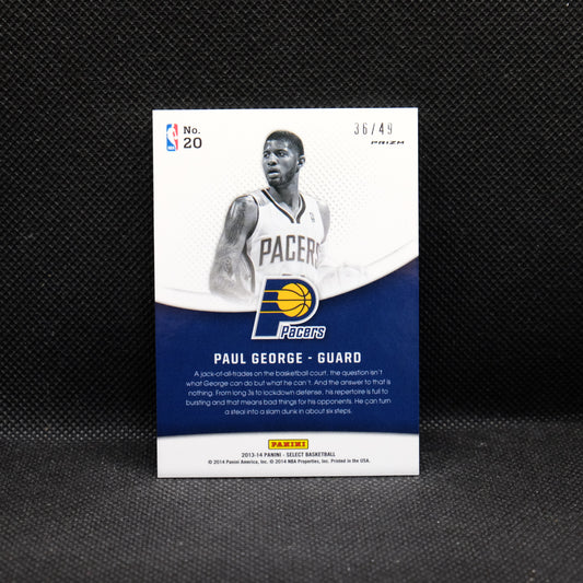 2013-14 Paul George Select #20 Skils Blue Prizm /49