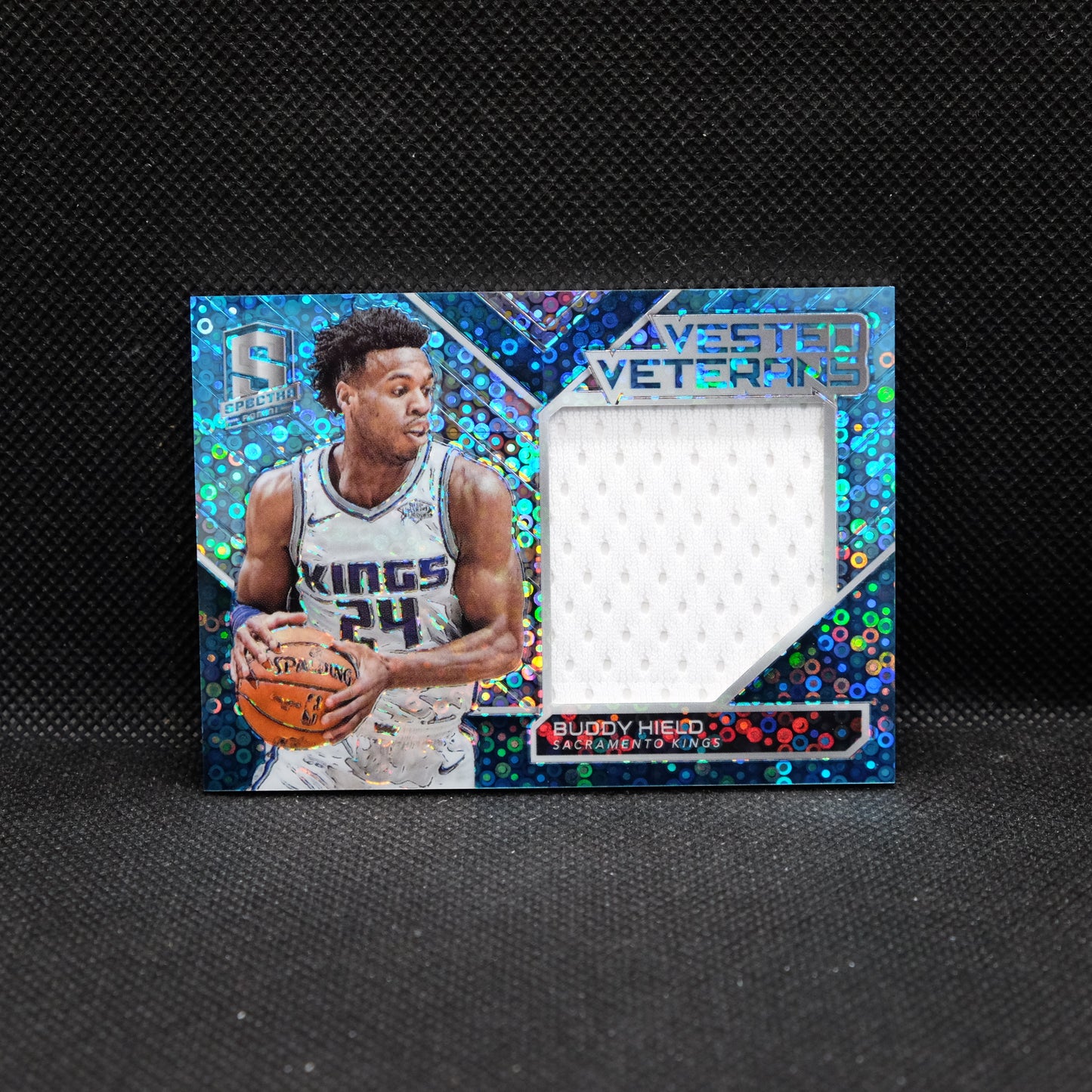 2017-18 Buddy Hield Spectra VV-7 Vested Veterans Blue Fast Break Prizm /49