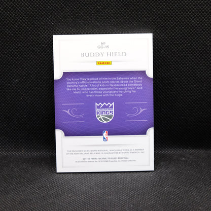 2017-18 Buddy Hield National Treasures GG-15 Game Gear Patch /99