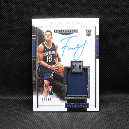 2017-18 Frank Jackson Impeccable #132 Rookie Patch Auto /99