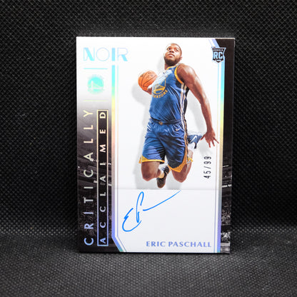 2019-20 Eric Paschall Noir CA-EPA Critically Acclaimed Rookie Auto /99
