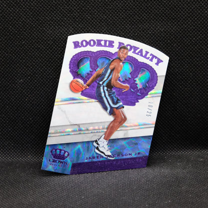 2018-19 Jaren Jackson Jr. Crown Royale Rookie Royalty Purple Die Cut RC /25