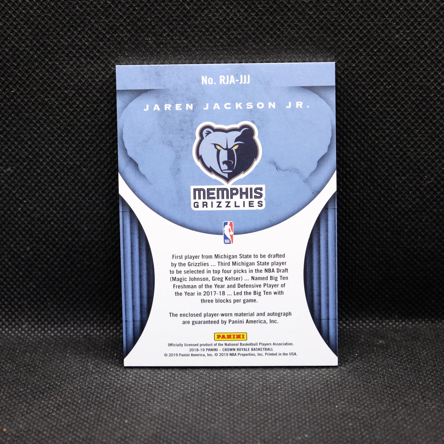 2018-19 Jaren Jackson Jr. Crown Royale RJA-JJJ Rookie Jersey Auto /199