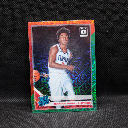 2019-20 Terance Mann Donruss Optic Rated Rookie Choice Red Green Prizm