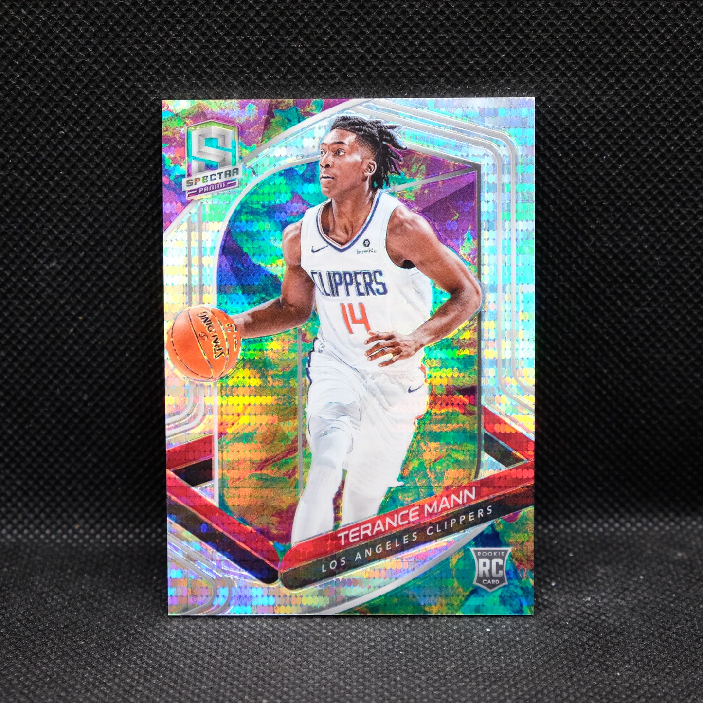 2019-20 Terance Mann Spectra #136 Celestial Prizm Rookie Card /99