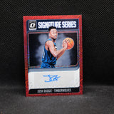 2018-19 Josh Okogie Donruss Optic Signature Series Rookie Auto Red Mojo Prizm
