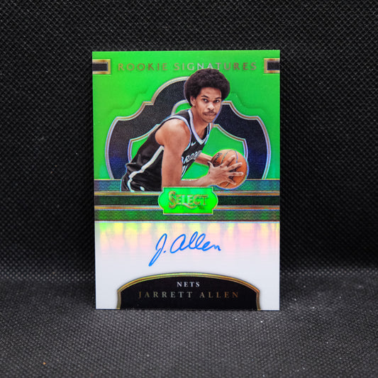 2017-18 Jarrett Allen Select Rookie Signatures Lime Green Prizm /65 RS-JAR