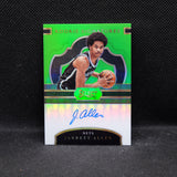 2017-18 Jarrett Allen Select Rookie Signatures Lime Green Prizm /65 RS-JAR