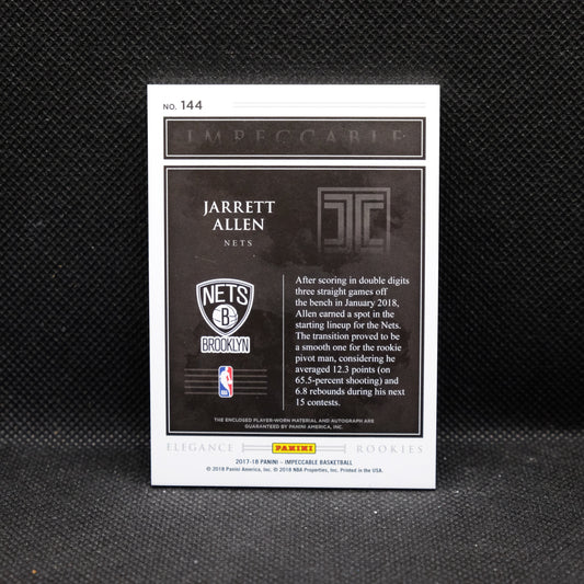 2017-18 Jarrett Allen Impeccable #144 Rookie Patch Auto /99