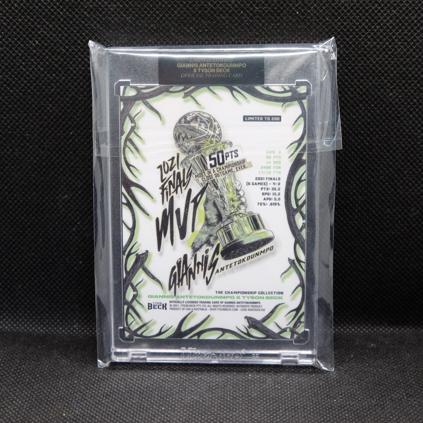 2021 Giannis Antetokounmpo Tyson Beck Championship Collection /200