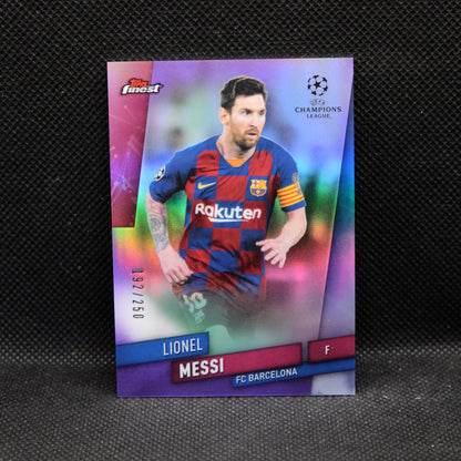 2018-19 Topps Finest UCL Lionel Messi #1 Purple Refractor /250