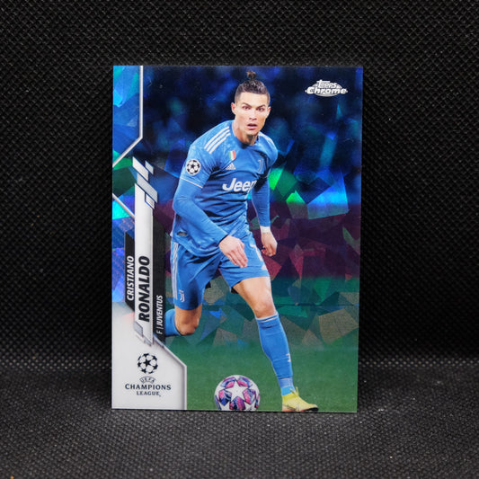 2019-20 Topps Chrome Cristiano Ronaldo #100 Variation Sapphire Refractor