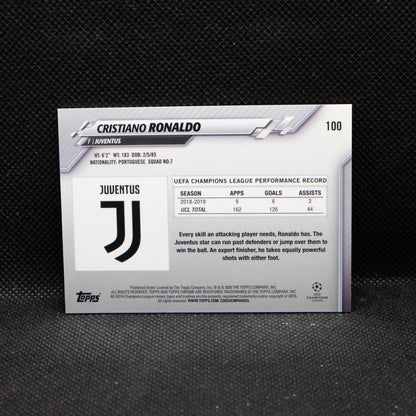 2019-20 Topps Chrome Cristiano Ronaldo #100 Variation Sapphire Refractor