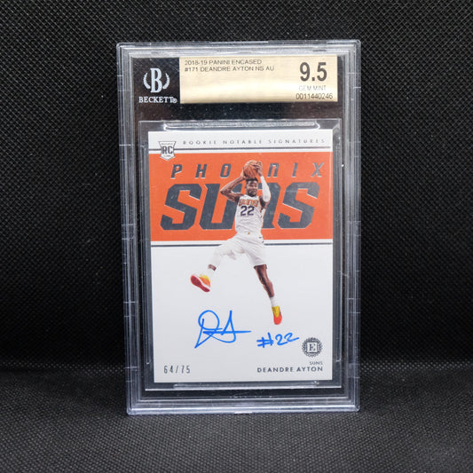 2018-19 Deandre Ayton Encased Rookie Notable Signatures /75 BGS 9.5
