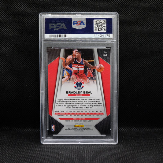 2017-18 Bradley Beal Prizm #132 White Sparkle Prizm PSA 10