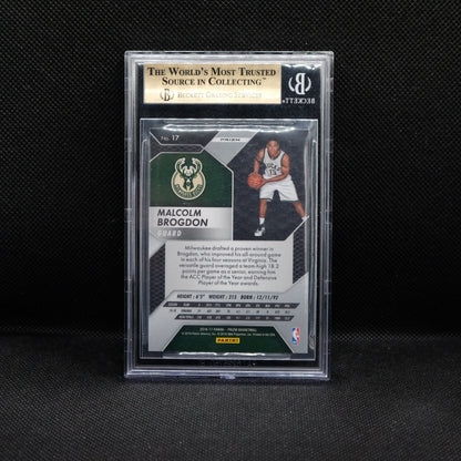 2016-17 Malcolm Brogdon Prizm #17 Silver Prizm Rookie Card BGS 9.5