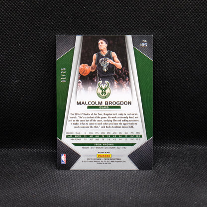 2017-18 Malcolm Prizm #185 Green Pulsar Prizm 1/25