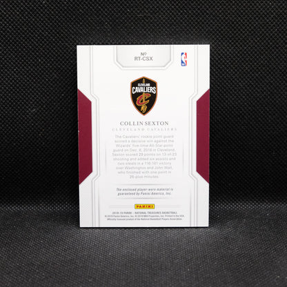 2018-19 Collin Sexton National Treasures RT-CSX Rookie Patch /99