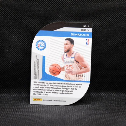 2019-20 Ben Simmons Obsidian Atomic Die Cut /35