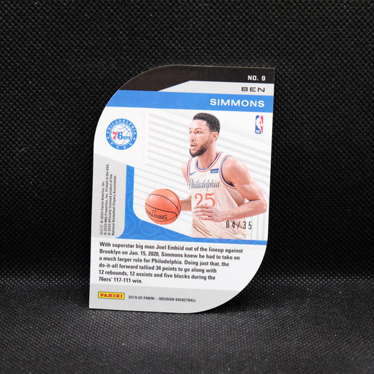 2019-20 Ben Simmons Obsidian Atomic Die Cut /35