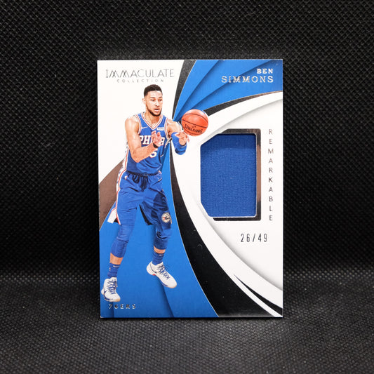 2017-18 Ben Simmons Immaculate Remarkable Materials RM-BSM /49