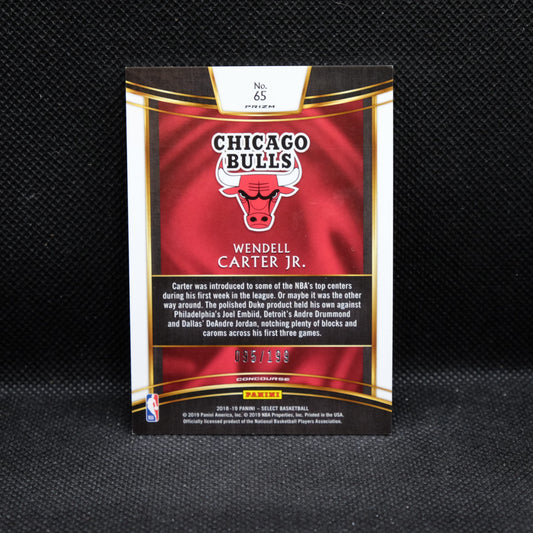 2018-19 Wendell Carter Jr. Select #65 Red Prizm Rookie /199
