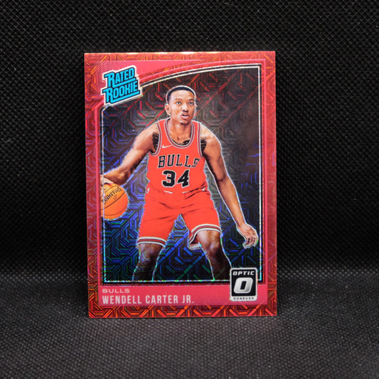 2018-19 Wendell Carter Jr. Donruss Optic Rated Rookie Choice Red Mojo /88