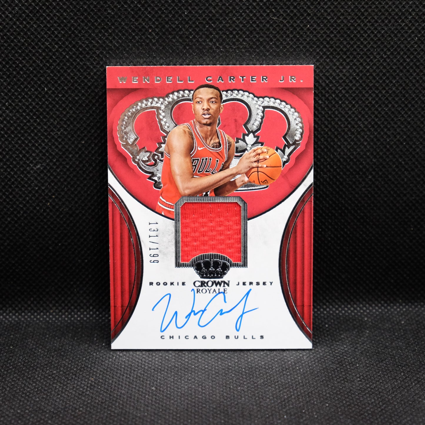 2018-19 Wendell Carter Jr. Crown Royale Rookie Jersey Auto RJA-WCJ /199