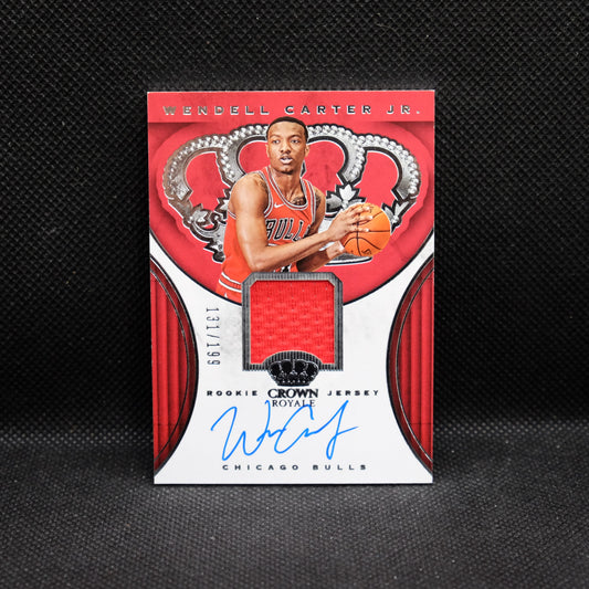 2018-19 Wendell Carter Jr. Crown Royale Rookie Jersey Auto RJA-WCJ /199