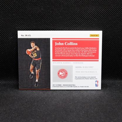 2017-18 John Collins Encased Sustantial Swatches Rookie SR-JCL /99