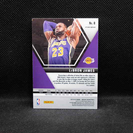 2019-20 LeBron James Mosaic #8 Silver Prizm