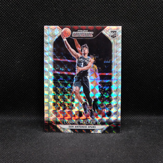 2018-19 Mosaic Lonnie Walker IV #66 Silver Mosaic Prizm Rookie Card