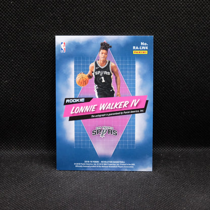 2018-19 Revolution Lonnie Walker RA-LW4 Rookie Autograph