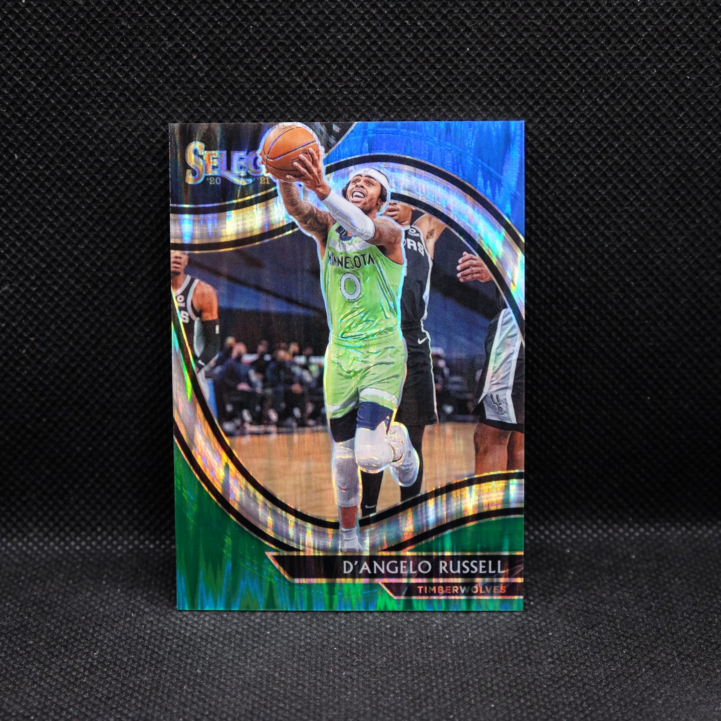 2020-21 Select D'Angelo Russell #253 Courtside Blue Green Prizm /10