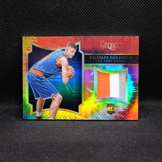 2015-16 Select Kristaps Porzingis #22 Tie Dye Prizm Rookie Patch /25