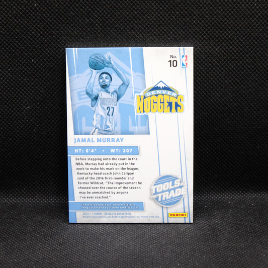 2016-17 Absolute Jamal Murray Tools Of The Trade Rookie Dual Patch /25