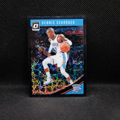 2018-19 Donruss Optic Dennis Schroder Black Velocity Prizm /39