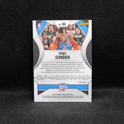2019-20 Prizm Dennis Schroder #186 Red Choice Prizm /88