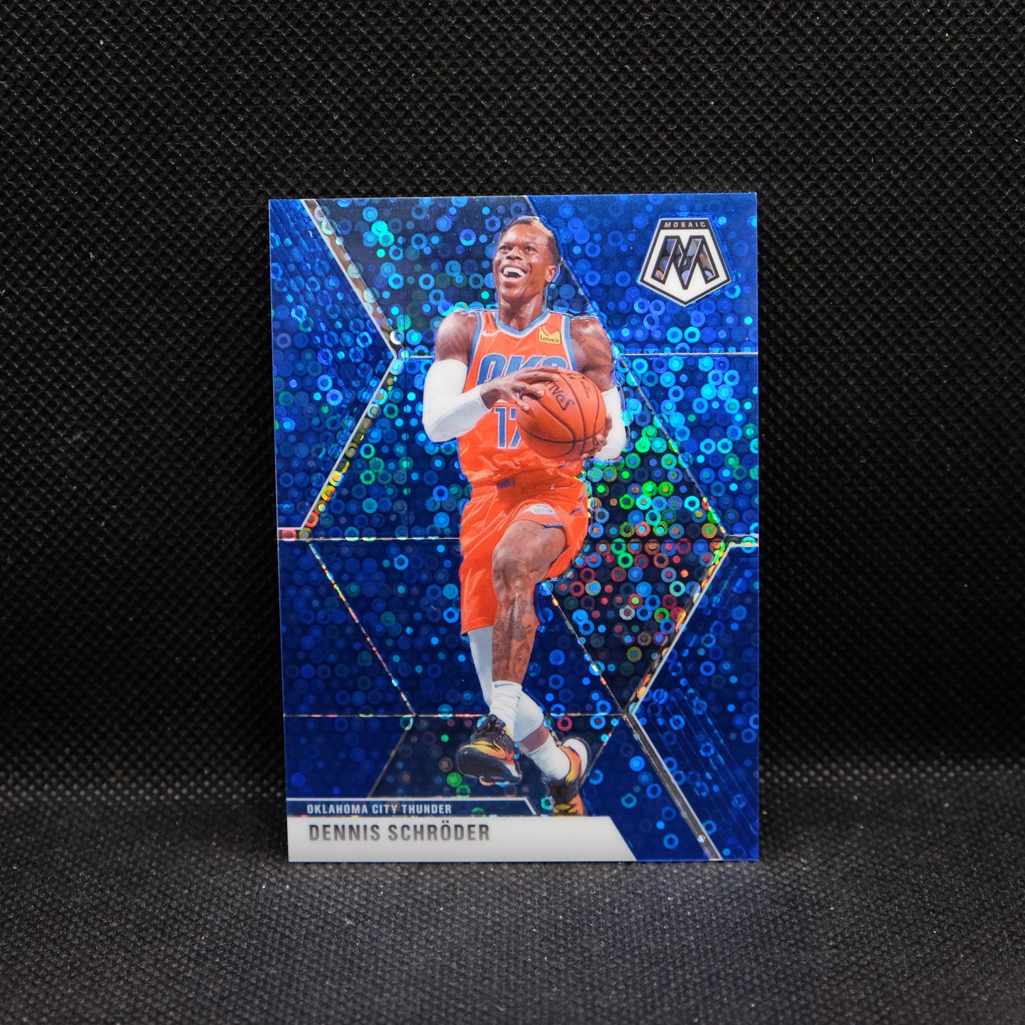 2019-20 Mosaic Dennis Schroder #163 Blue Fast Break Prizm /85