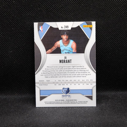 2019-20 Prizm Ja Morant #249 Rookie Card