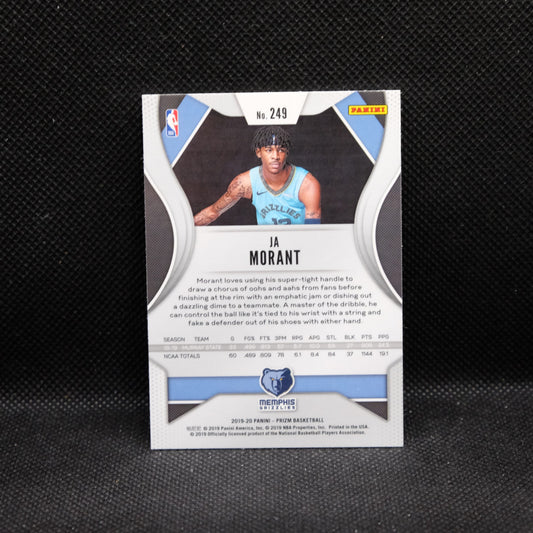 2019-20 Prizm Ja Morant #249 Rookie Card