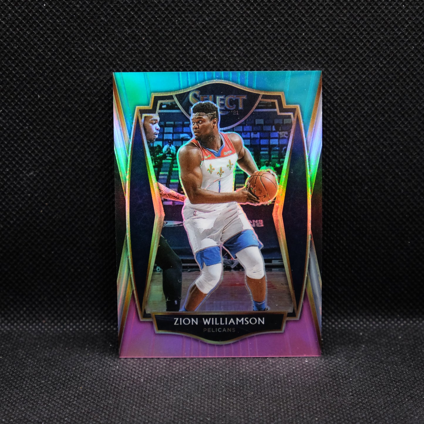2020-21 Select Zion Williamson #126 Premier Level Green Purple Prizm /25