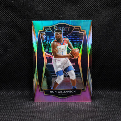 2020-21 Select Zion Williamson #126 Premier Level Green Purple Prizm /25