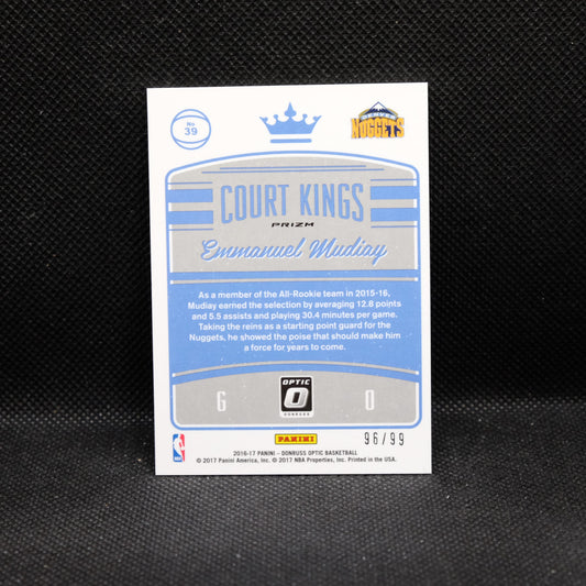 2016-17 Donruss Optic Emmanuel Mudiay Court Kings Red Prizm /99