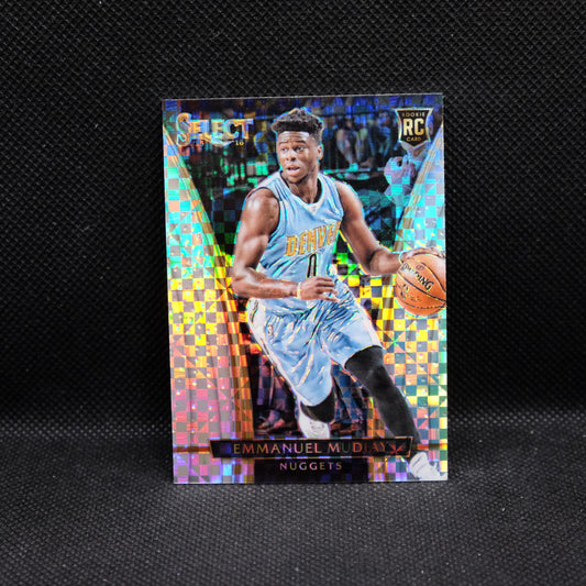 2015-16 Select Emmanuel Mudiay #227 Checkerboard Prizm Rookie Card