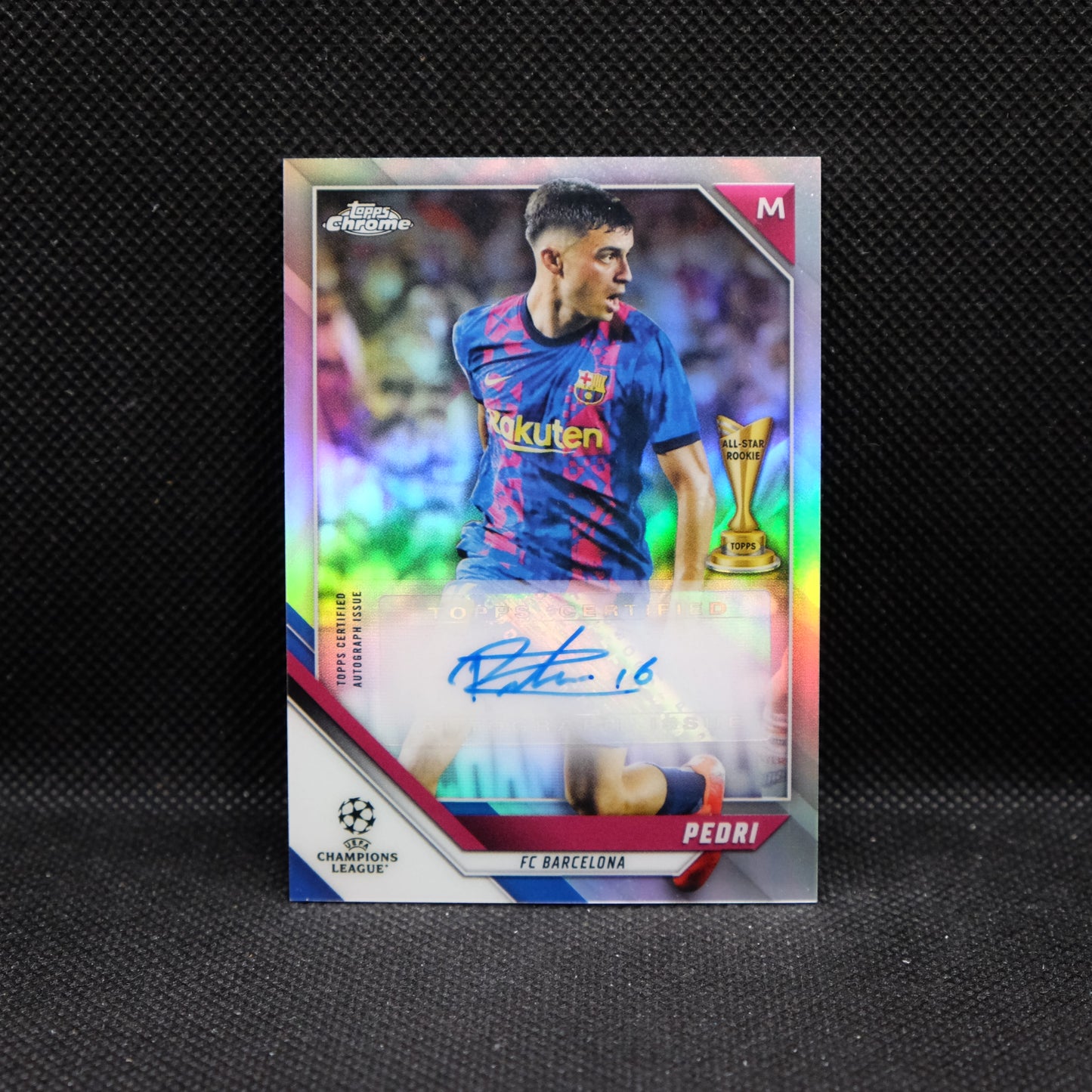 2022 Topps UEFA Champions League UCL Pedri CA-P Silver Refractor Autograph