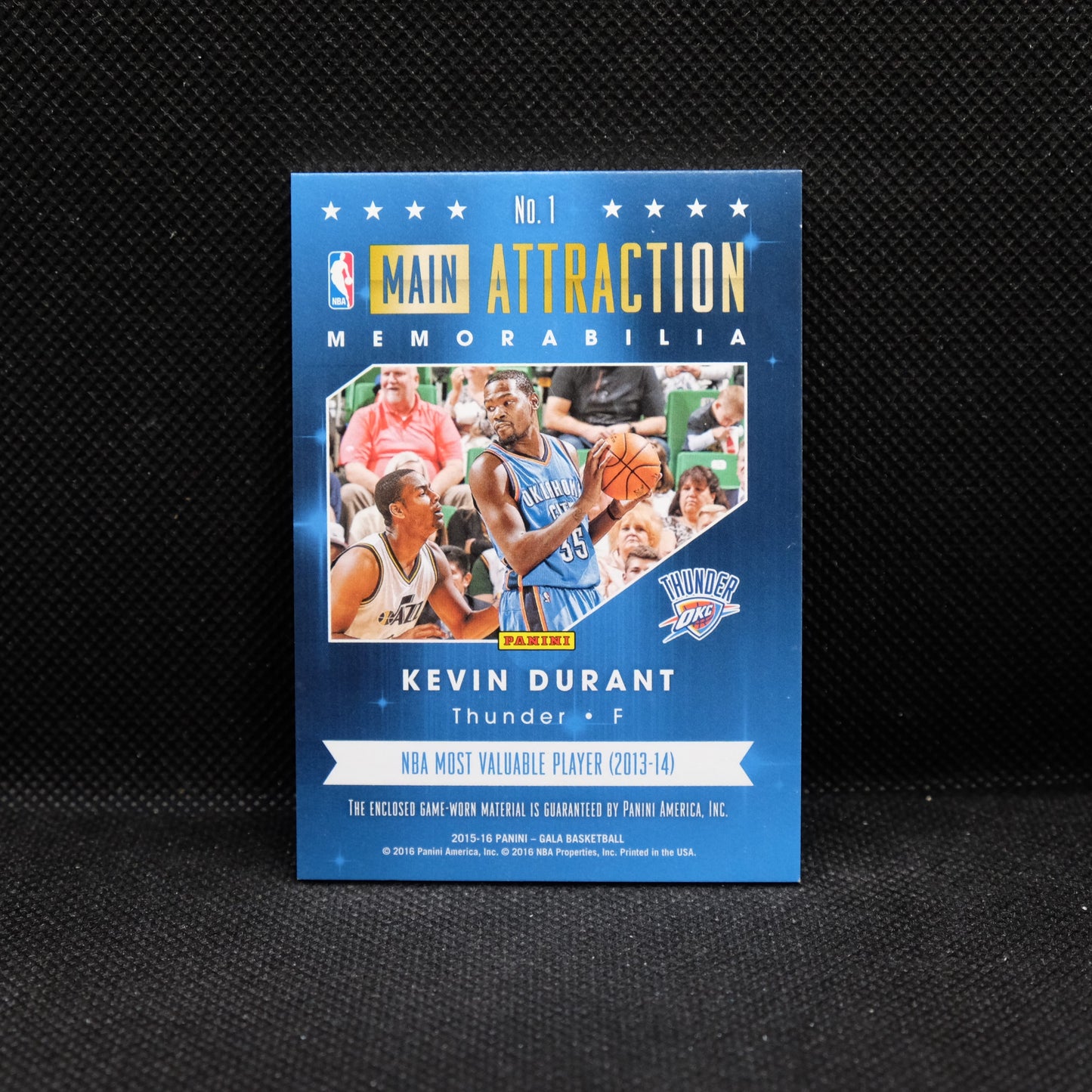 2015-16 Kevin Durant Gala #1 Main Attraction /40